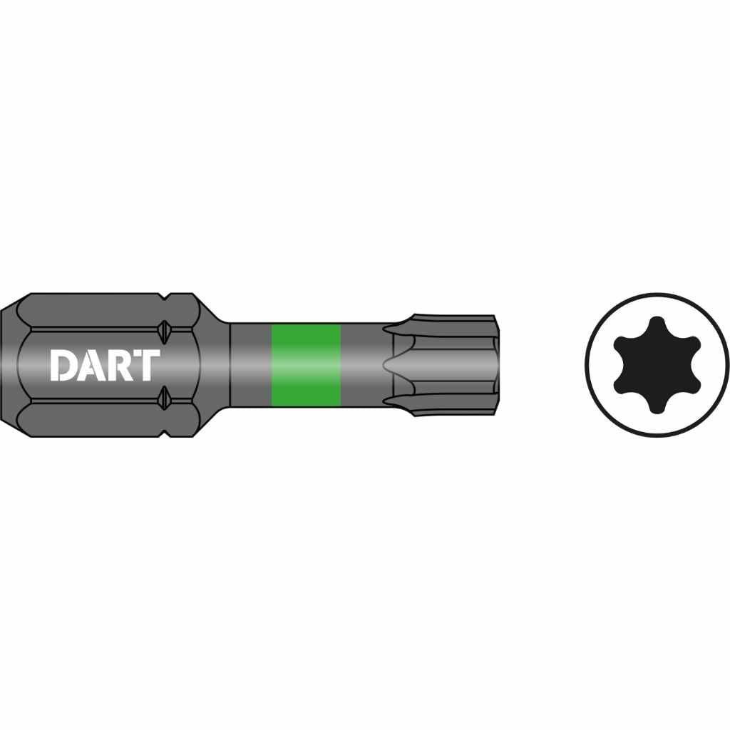 Bit 27 DART DDIT27-10 T27 25mm Impact Driver Bit - Pack 10