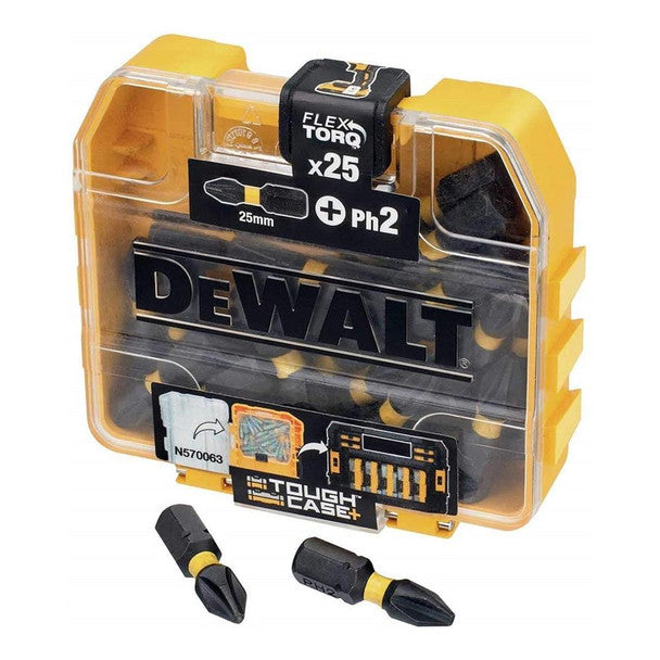 DeWalt DT70555T-QZ Extreme FLEXTORQ 25pc Set PH2 25mm in Small Bulk Storage Case
