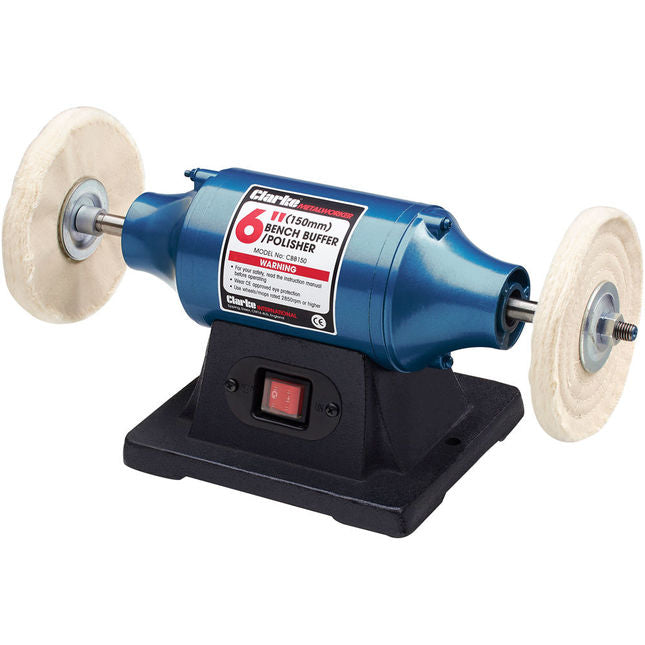 Clarke 6500485 CBB150 250W 150mm Bench Buffer/ Polisher (230V)