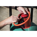 Dellonda DG1  Outdoor Garden Gas Patio Heater 13kW Commercial & Domestic Use, Black