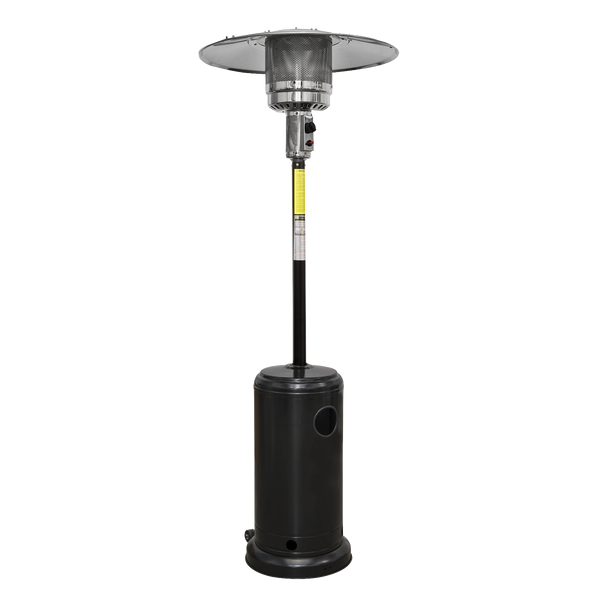 Sealey DG1 Dellonda Outdoor Garden Gas Patio Heater 13kW Commercial & Domestic Use, Black