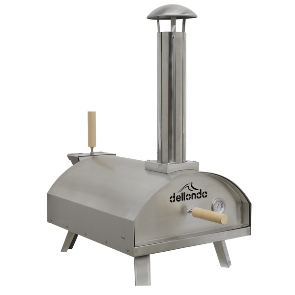 Dellonda DG11  Wood-Fired Pizza Oven 14" - Stainless Steel