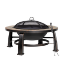 Dellonda DG111  30" Deluxe Traditional Style Fire Pit/Fireplace/Outdoor Heater - Slate