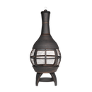 Dellonda DG112  Deluxe 360 degree Chiminea/Fire Pit/Outdoor Heater - Antique Bronze Finish - DG112