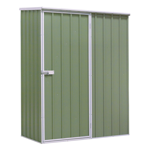 Dellonda DG113  Galvanized Steel Storage Shed with Pent Style Roof 150 x 80 x 190cm - Green