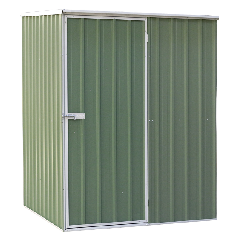 Dellonda DG114  Galvanized Steel Storage Shed with Pent Style Roof 151 x 151 x 200cm - Green