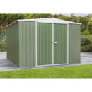 Dellonda DG116  Galvanized Steel Storage Shed with Apex Style Roof 300 x 300 x 220cm - Green