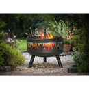Dellonda DG117  Deluxe Fire Pit Fireplace Outdoor Patio Heater, Cooking Grill & Poker