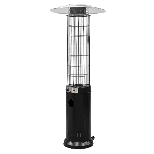 Sealey DG124 Dellonda Gas Patio Heater 13kW for Commercial & Domestic Use, Black