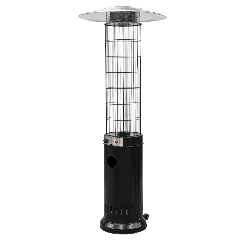 Sealey DG124 Dellonda Gas Patio Heater 13kW for Commercial & Domestic Use, Black