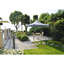 Dellonda DG129  Premium 2x2m Pop-Up Gazebo, Heavy Duty, PVC Coated, Water Resistant Fabric, Supplied with Carry Bag, Rope, Stakes & Weight Bags - Grey Canopy