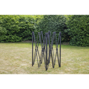 Dellonda DG130  Premium 3 x 3m Pop-Up Gazebo, PVC Coated, Water Resistant Fabric, Supplied with Carry Bag, Rope, Stakes & Weight Bags - Beige Canopy