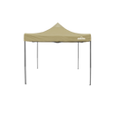 Dellonda DG130  Premium 3 x 3m Pop-Up Gazebo, PVC Coated, Water Resistant Fabric, Supplied with Carry Bag, Rope, Stakes & Weight Bags - Beige Canopy