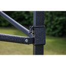 Dellonda DG131  Premium 3 x 3m Pop-Up Gazebo, PVC Coated, Water Resistant Fabric, Supplied with Carry Bag, Rope, Stakes & Weight Bags - Blue Canopy