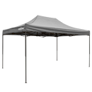 Dellonda DG137  Premium 3 x 4.5m Pop-Up Gazebo, Heavy Duty, PVC Coated, Water Resistant Fabric, Supplied with Carry Bag, Rope, Stakes & Weight Bags - Grey Canopy