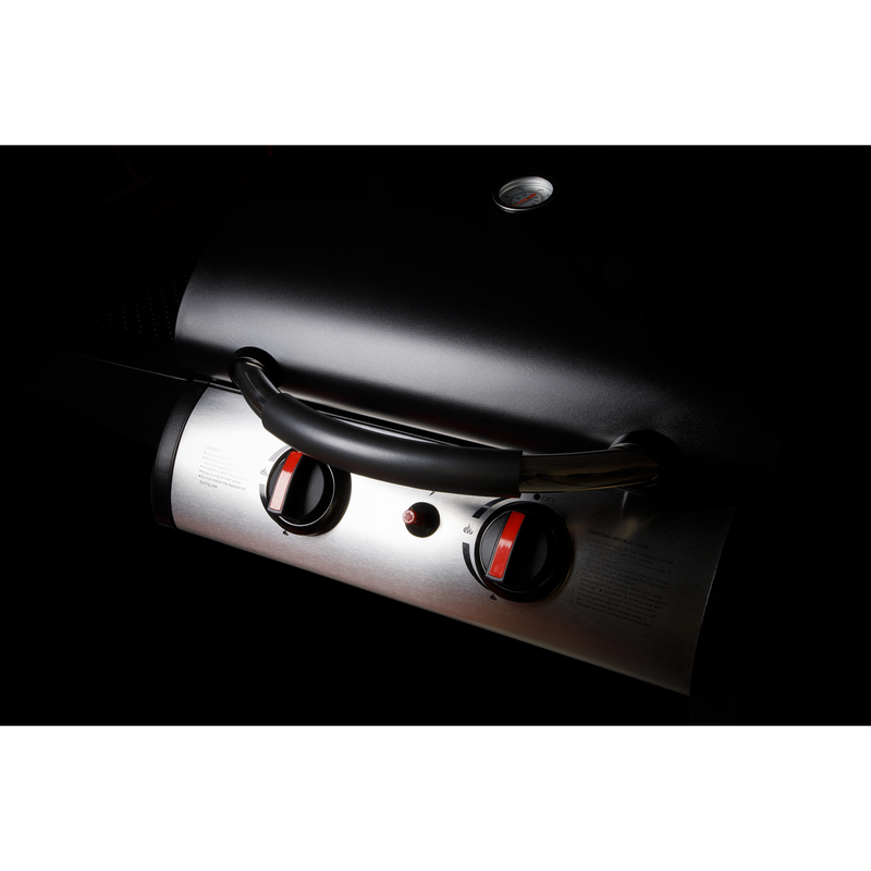 Sealey DG13 Dellonda 2 Burner Gas BBQ Grill with Piezo Ignition & Thermometer