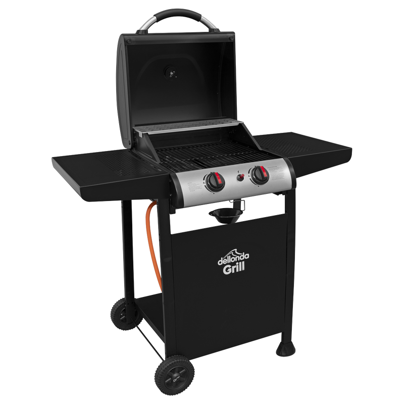 Sealey DG13 Dellonda 2 Burner Gas BBQ Grill with Piezo Ignition & Thermometer