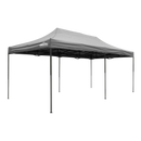 Dellonda DG141  Premium 3x6m Pop-Up Gazebo, Heavy Duty, PVC Coated, Water Resistant Fabric, Supplied with Carry Bag, Rope, Stakes & Weight Bags - Grey Canopy