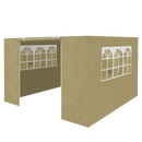 Dellonda DG142  Premium Side Walls/Doors/Windows for Gazebo/Marquee, Fits 2 x 2m Models - Beige