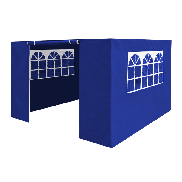 Dellonda DG147  Premium Gazebo/Marquee Side Walls/Doors/Windows, Fits 3 x 3m Models - Blue