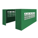 Dellonda DG152  Premium Side Walls/Doors/Windows for Gazebo/Marquee, Fits 3 x 4.5m Models - Dark Green