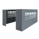 Dellonda DG153  Premium Side Walls/Doors/Windows for Gazebo/Marquee, Fits 3 x 4.5m Models - Grey