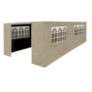 Dellonda DG154  Premium Side Walls/Doors/Windows for Gazebo/Marquee, Fits 3 x 6m Models - Beige