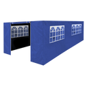 Dellonda DG155  Premium Side Walls/Doors/Windows for Gazebo/Marquee, Fits 3 x 6m Models - Blue
