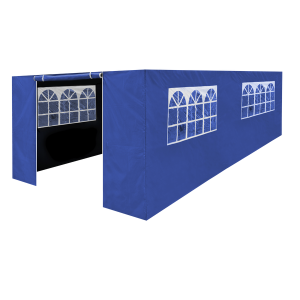 Dellonda DG155  Premium Side Walls/Doors/Windows for Gazebo/Marquee, Fits 3 x 6m Models - Blue