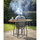 Dellonda DG159  Deluxe 22"(56cm) Ceramic Kamado Style BBQ with Wheeled Stand