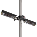 Dellonda DG176  Folding Parasol/Gazebo/Patio Outdoor Infrared Heater, Two Panels, Extra Long 5M Cable, 1600W