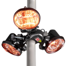 Dellonda DG177  Folding Parasol/Gazebo/Patio Outdoor Infrared Heater, Three Panels, Extra Long 5M Cable, 1350W