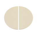 Dellonda DG185  Halfmoon Ceramic Heat Deflector Plates for Kamado BBQs 15"(38cm) 2pc