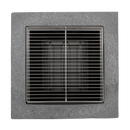 Dellonda DG193  Square MgO Fire Pit with BBQ Grill, Safety Mesh Screen and Fire Poker, Magnesium Oxide, Suitable for Wood and Charcoal - Dark Grey - DG193