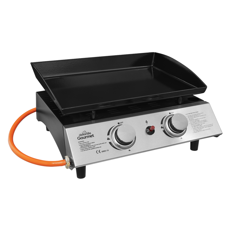 Dellonda DG21  2 Burner Portable Gas Plancha