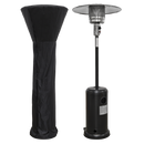 Dellonda DG220  Freestanding Gas Patio Heater 13kW with wheels for Commercial & Domestic Use, Supplied with Cover, Black