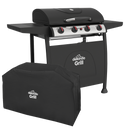Dellonda DG229  4 Burner Gas BBQ Grill with Piezo Ignition, Thermometer & Cover