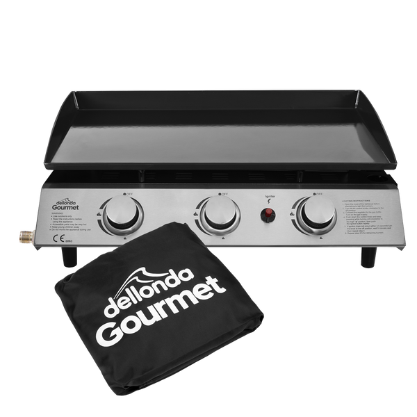Dellonda DG233  3 Burner Portable Gas Plancha & Cover