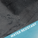 Dellonda DG238  35" Square Outdoor Fire Pit, Mesh Screen Lid, Black with Water Resistant Drawstring Cover