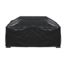 Dellonda DG239  35" Rectangular Outdoor Fire Pit, Antique Bronze Effect, Supplied with Water-Resistant Drawstring Cover