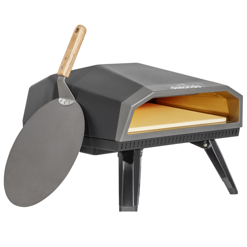 Dellonda DG257  Gas Pizza Oven with Water-Resistant Cover/Carry Bag & 12" Pizza Peel