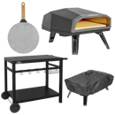 Dellonda DG262  Gas Pizza Oven with Water-Resistant Cover/Carry Bag, 12" Pizza Peel & Plancha Trolley