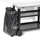 Dellonda DG263  Plancha Trolley with Utensil Holder - Stainless Steel Top