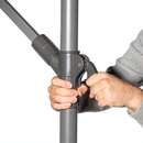 Dellonda DG264  Banana Parasol with Cover 3m - Grey