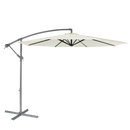 Dellonda DG265  Banana Parasol with Cover 3m - Cream