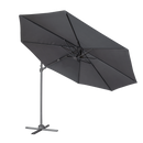 Dellonda DG267  Cantilever Parasol with 360 degree Rotation, Tilt & Cover 3m - Grey