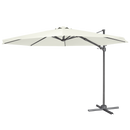 Dellonda DG268  Cantilever Parasol with 360 degree Rotation, Tilt & Cover 3m - Cream