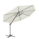 Dellonda DG268  Cantilever Parasol with 360 degree Rotation, Tilt & Cover 3m - Cream