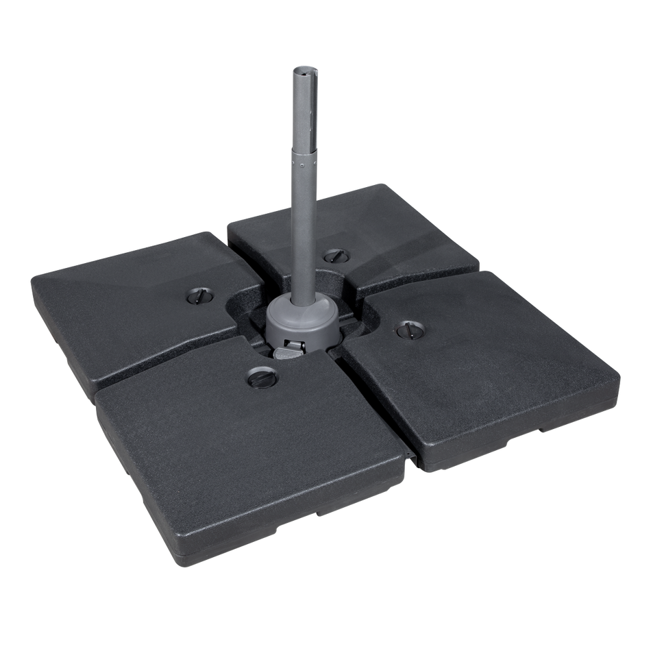 Dellonda DG269  Fillable Parasol Base, Water/Sand Fill 92L 4pc