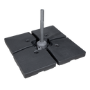 Dellonda DG269  Fillable Parasol Base, Water/Sand Fill 92L 4pc
